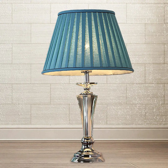 Justine - Blue/White Table Lamp Blue