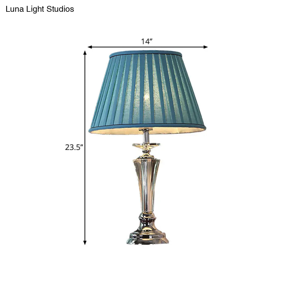 Justine - Blue/White Table Lamp