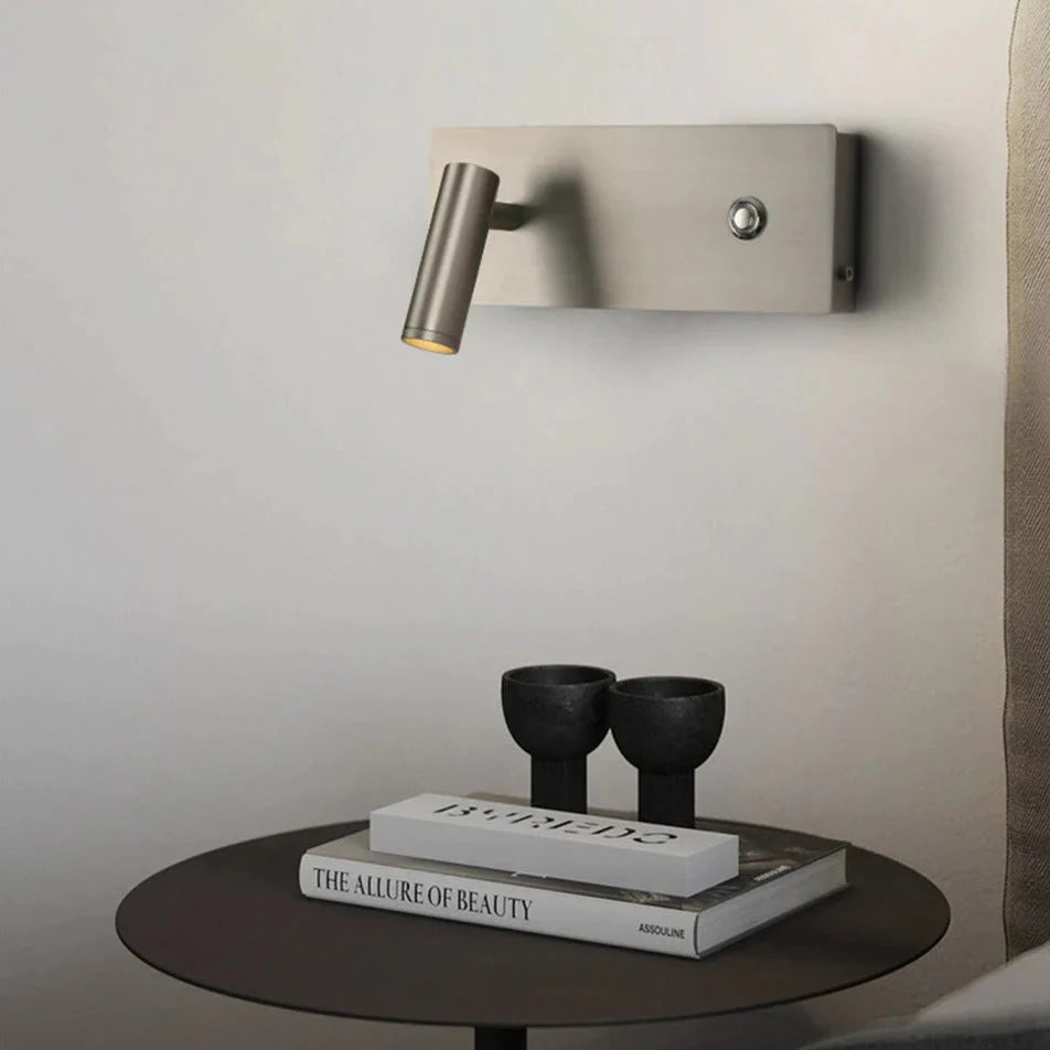 Kane | Nickel LED Dimmable Reading Wall Light