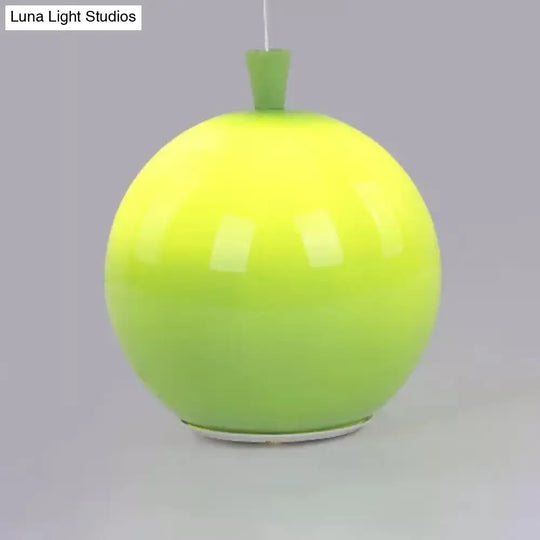 Kids Acrylic Balloon Flush Mount Ceiling Lamp - Creative Single Light Fixture Green / 8