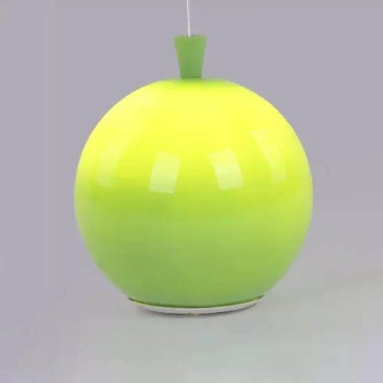 Kids Acrylic Balloon Flush Mount Ceiling Lamp - Creative Single Light Fixture Green / 8’