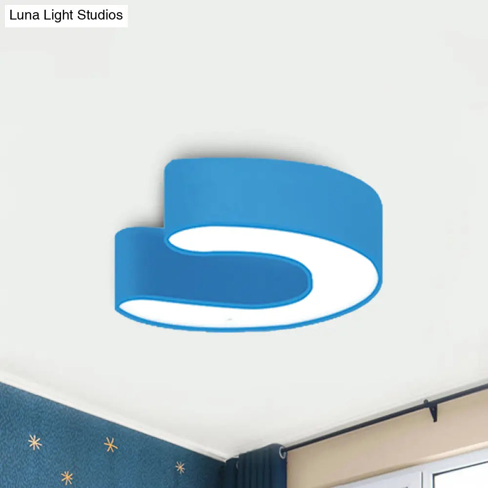 Kids Led Candy Colored Ceiling Light For Kindergarten: Brighten Up The Classroom Blue / 18 Warm