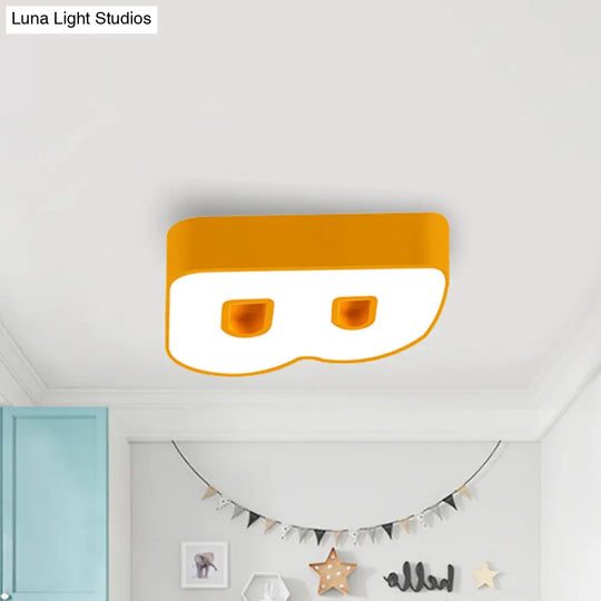 Kids Led Candy Colored Ceiling Light For Kindergarten: Brighten Up The Classroom Yellow / 18 White
