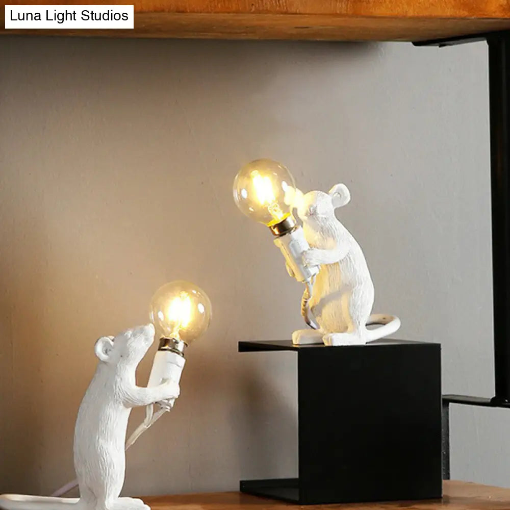 Kids Night Stand Lamp - Mini Mouse Shaped Table Light (Resin) With 1 Head Novelty Bedroom Lighting