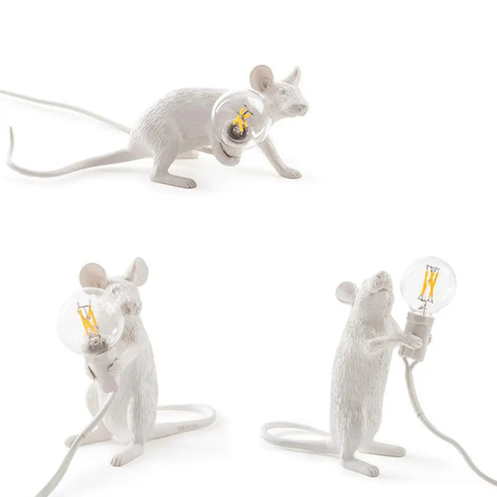 Kids Night Stand Lamp - Mini Mouse Shaped Table Light (Resin) With 1 Head Novelty Bedroom Lighting