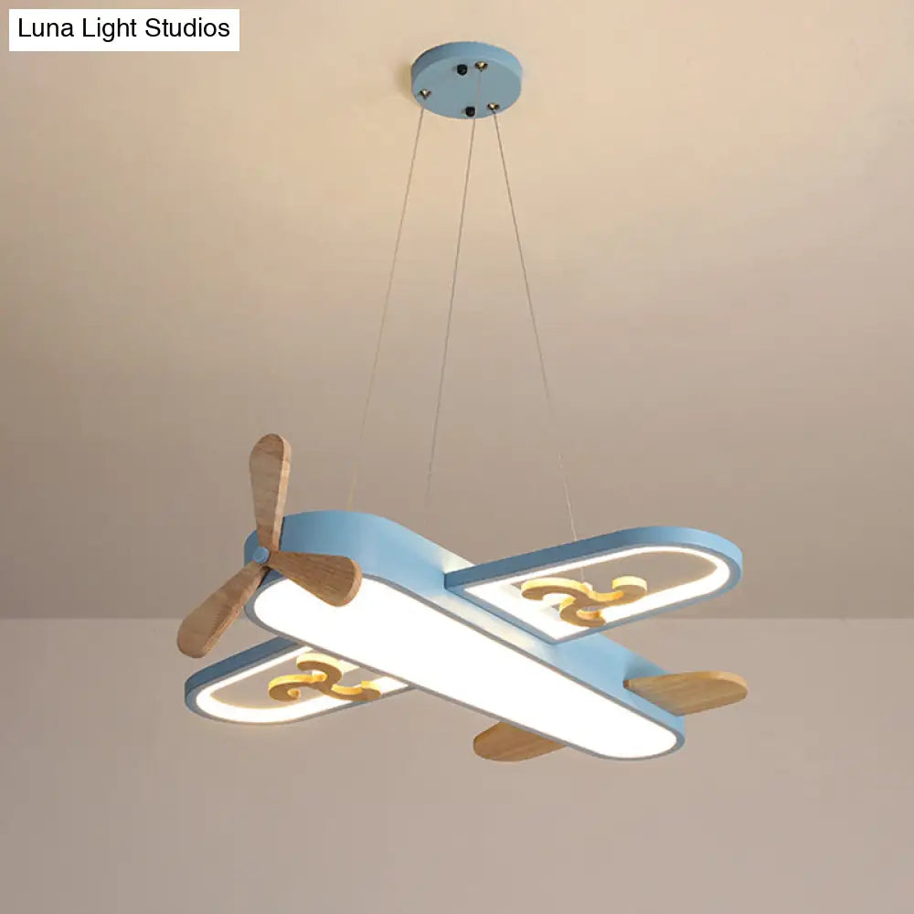 Kids’ Plane Acrylic Hanging Lamp Led Chandelier For Bedrooms