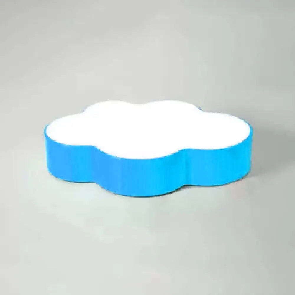 Kids Room Candy Colored Cloud Flush Ceiling Light - Cartoon Acrylic Lamp Blue / 18’ White