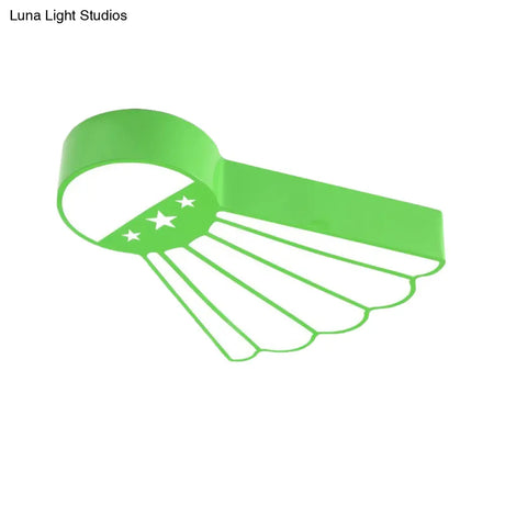 Kindergarten Ceiling Mounted Led Light For Kids’ Badminton Room (Blue/Green/Red)