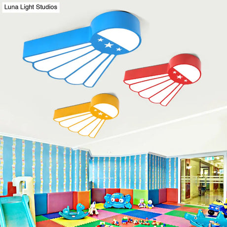 Kindergarten Ceiling Mounted Led Light For Kids’ Badminton Room (Blue/Green/Red)