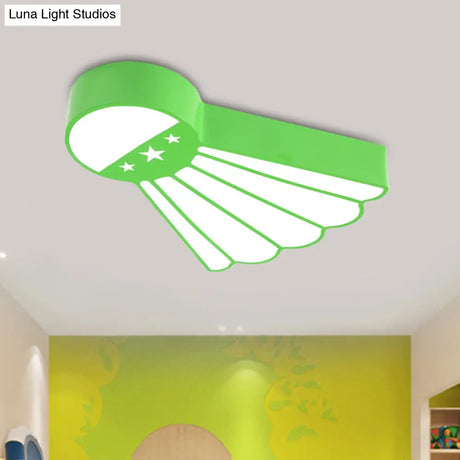 Kindergarten Ceiling Mounted Led Light For Kids’ Badminton Room (Blue/Green/Red)