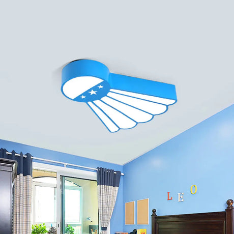 Kindergarten Ceiling Mounted Led Light For Kids’ Badminton Room (Blue/Green/Red) Blue
