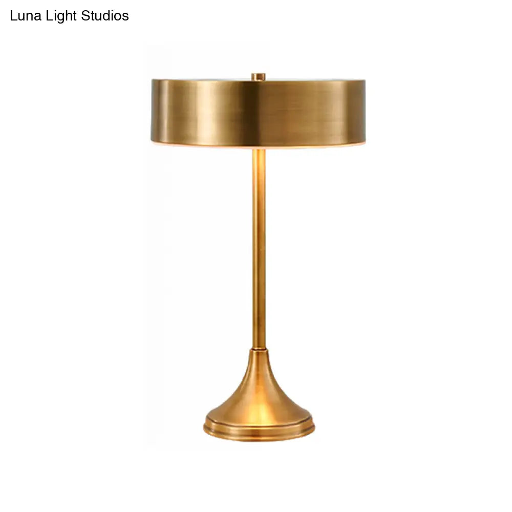 Laëtitia - Metallic Table Light Colonial Brass Finish Bedside Lighting