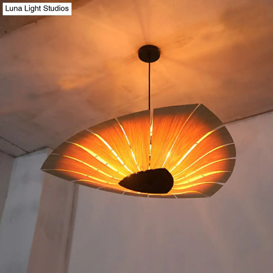 Large Leaf Shape Suspension Light For Restaurant Chandelier Lighting Pendant