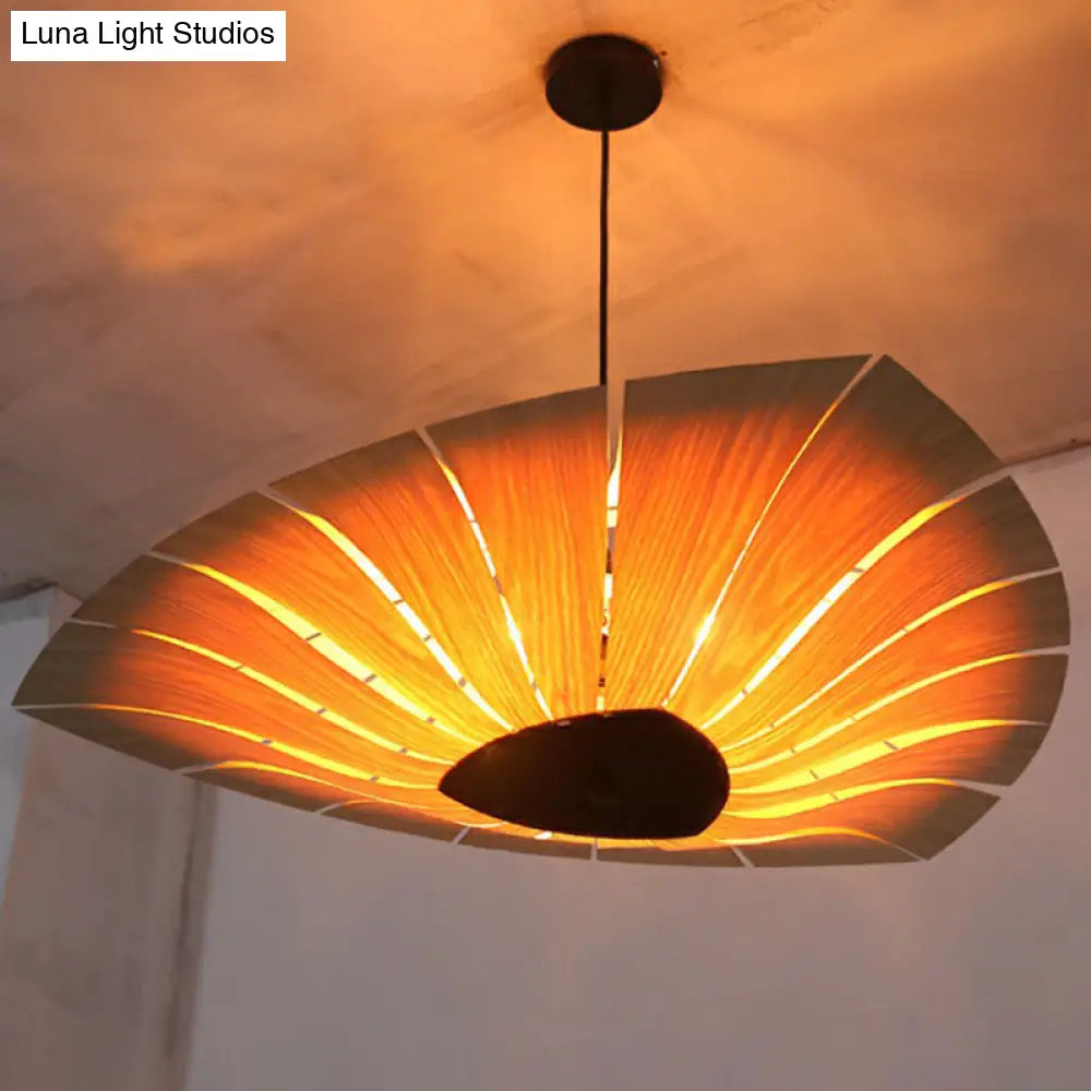 Large Leaf Shape Suspension Light For Restaurant Chandelier Lighting Pendant