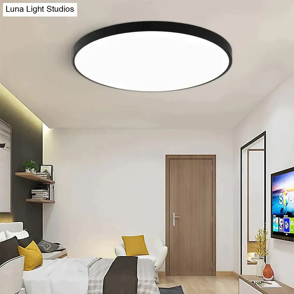 Lauren- Led Ceiling Light Acryl Alloy Modern Lamp Living Room Lighting Round & Square 3Cm Super Thin