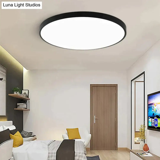 Lauren- Led Ceiling Light Acryl Alloy Modern Lamp Living Room Lighting Round & Square 3Cm Super Thin