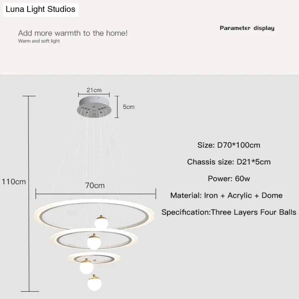 Laya - Minimalist Led Ring Pendant Light