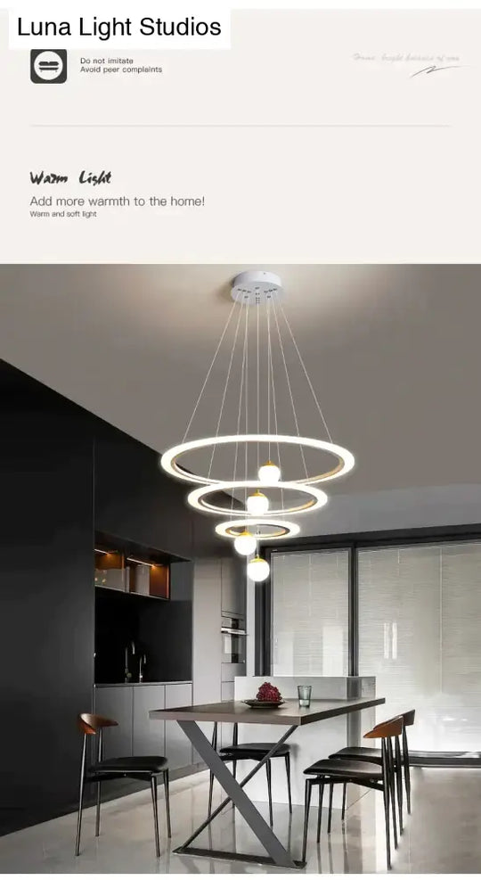 Laya - Minimalist Led Ring Pendant Light