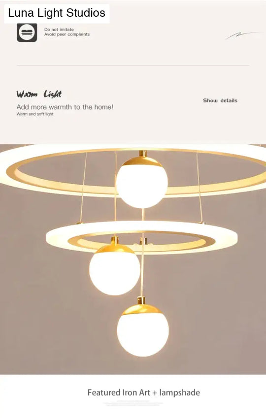 Laya - Minimalist Led Ring Pendant Light