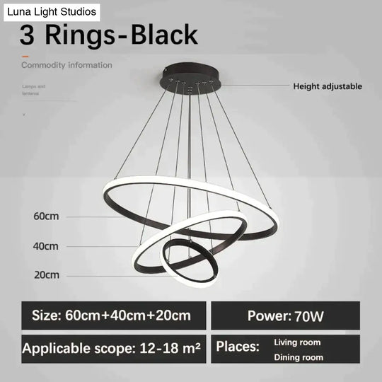 Laya - Minimalist Led Ring Pendant Light