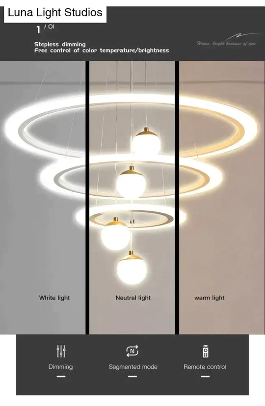 Laya - Minimalist Led Ring Pendant Light