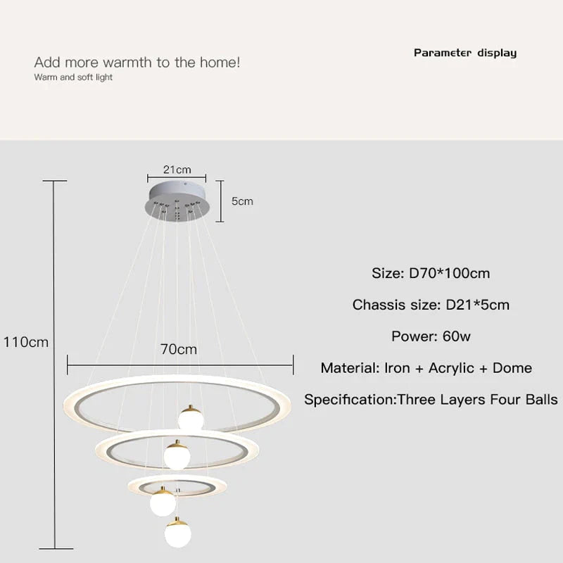 Laya - Minimalist Led Ring Pendant Light