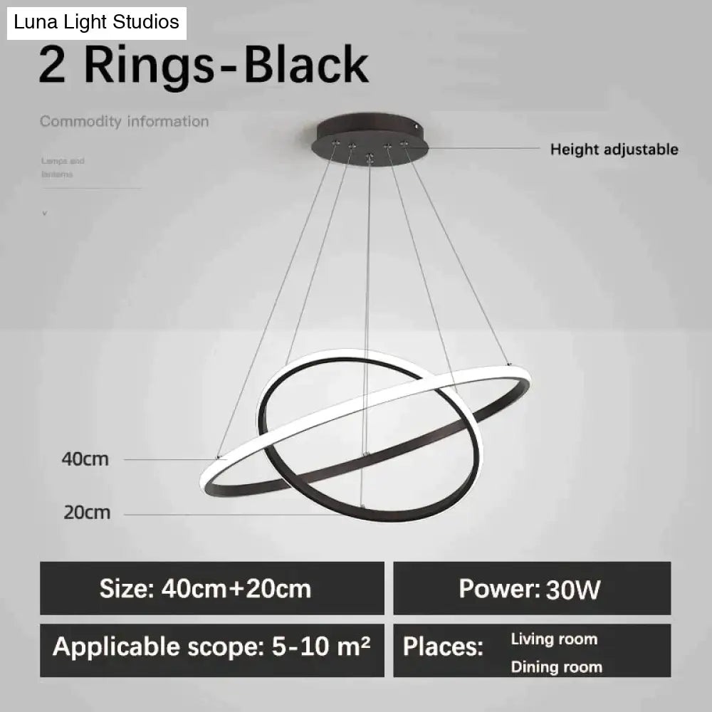 Laya - Minimalist Led Ring Pendant Light