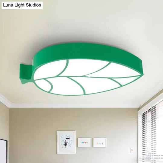 Leaf Led Flush Mount Light - Simplicity For Nursery Ceiling