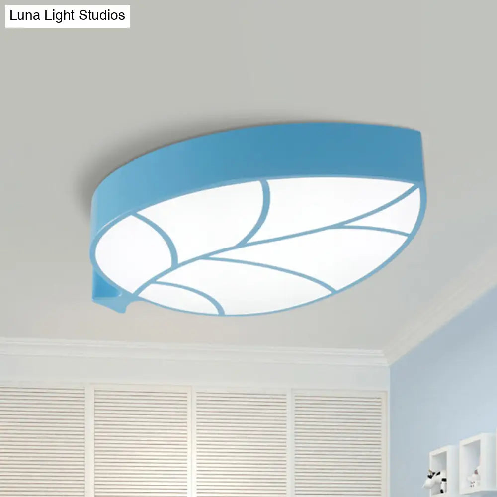 Leaf Led Flush Mount Light - Simplicity For Nursery Ceiling