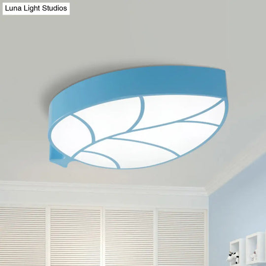 Leaf Led Flush Mount Light - Simplicity For Nursery Ceiling