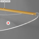 Leaf Shaped Acrylic Led Suspension Light - Natural Elegance For Dining Room