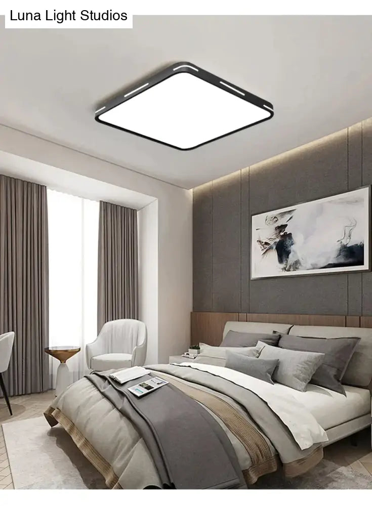 Leah -Modern Led Ceiling Light Lamp Lighting Fixture Surface Mount Flush Remote Control Dimmable