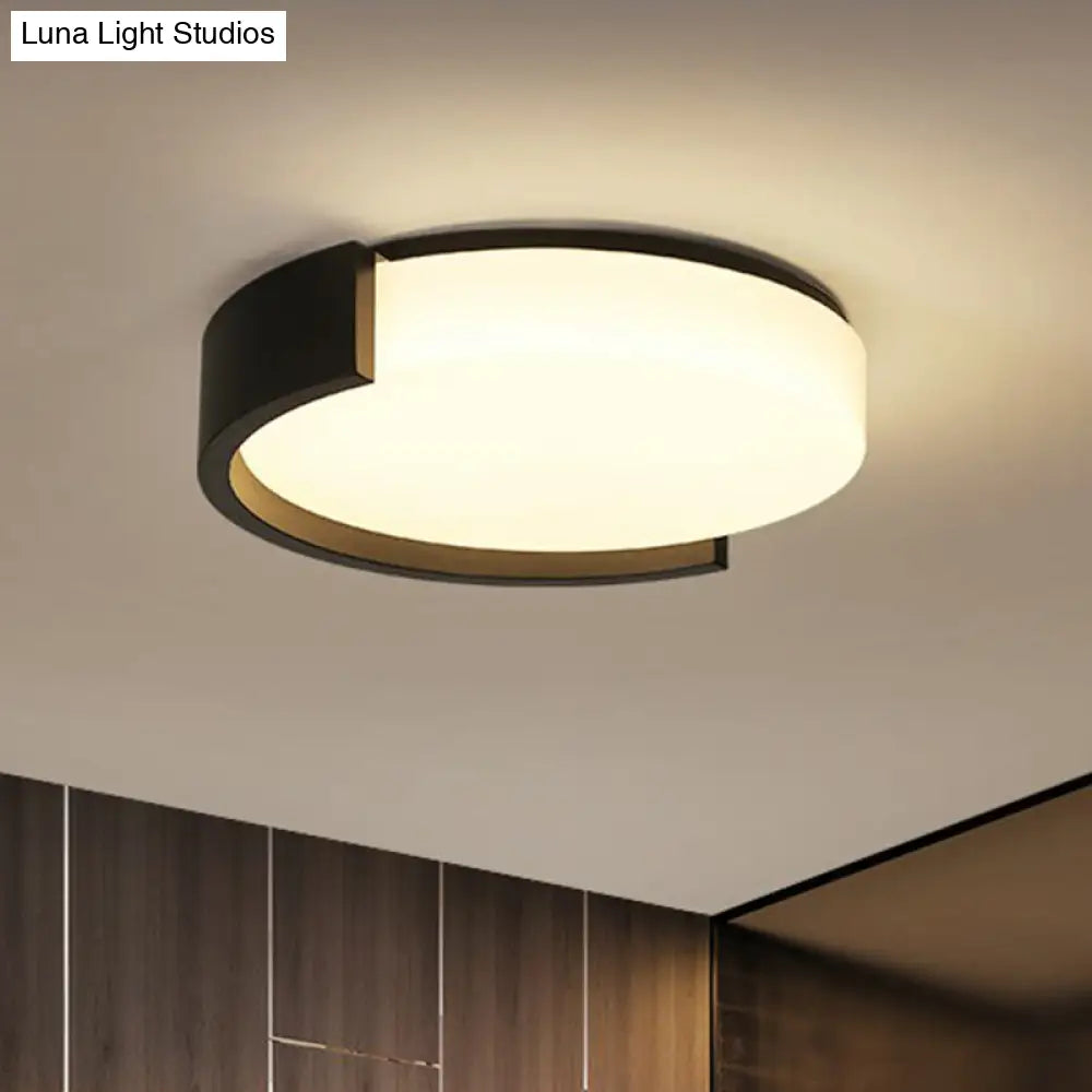 Led Acrylic Ceiling Light: Sleek Flush - Mount Fixture For Bedrooms