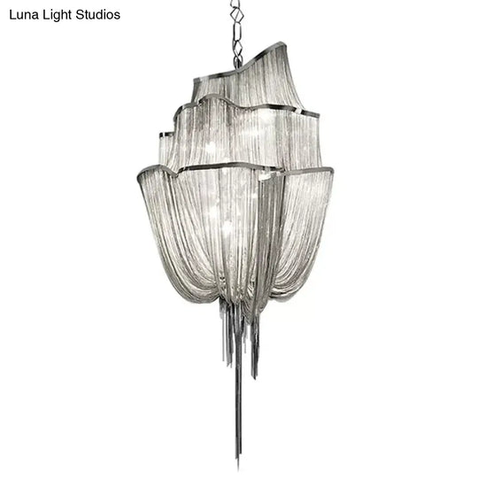 Contemporary Aluminum Led Chandelier Pendant Kit For Living Room Lighting