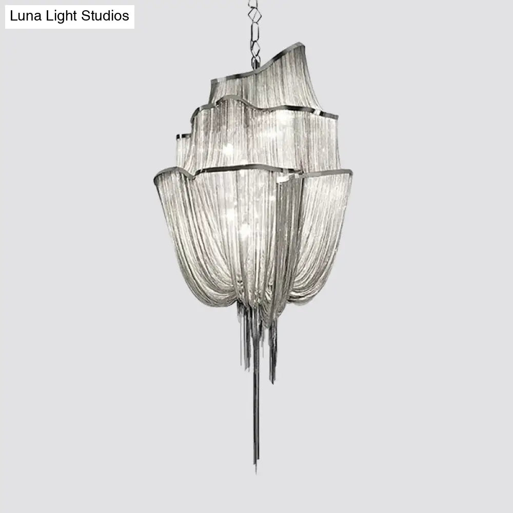 Contemporary Aluminum Led Chandelier Pendant Kit For Living Room Lighting