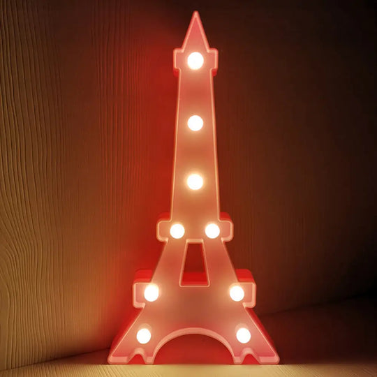 Led Bedroom Nightstand Light With Minimalist Design And Plastic Shade Pink / Tower