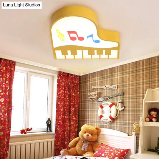 Led Cartoon Ceiling Light In Multiple Colors For Childrens Room - Warm/White Yellow / White