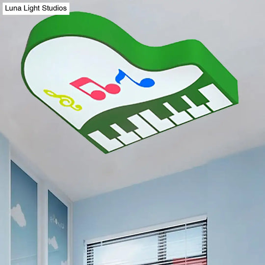 Led Cartoon Ceiling Light In Multiple Colors For Childrens Room - Warm/White Green / Warm