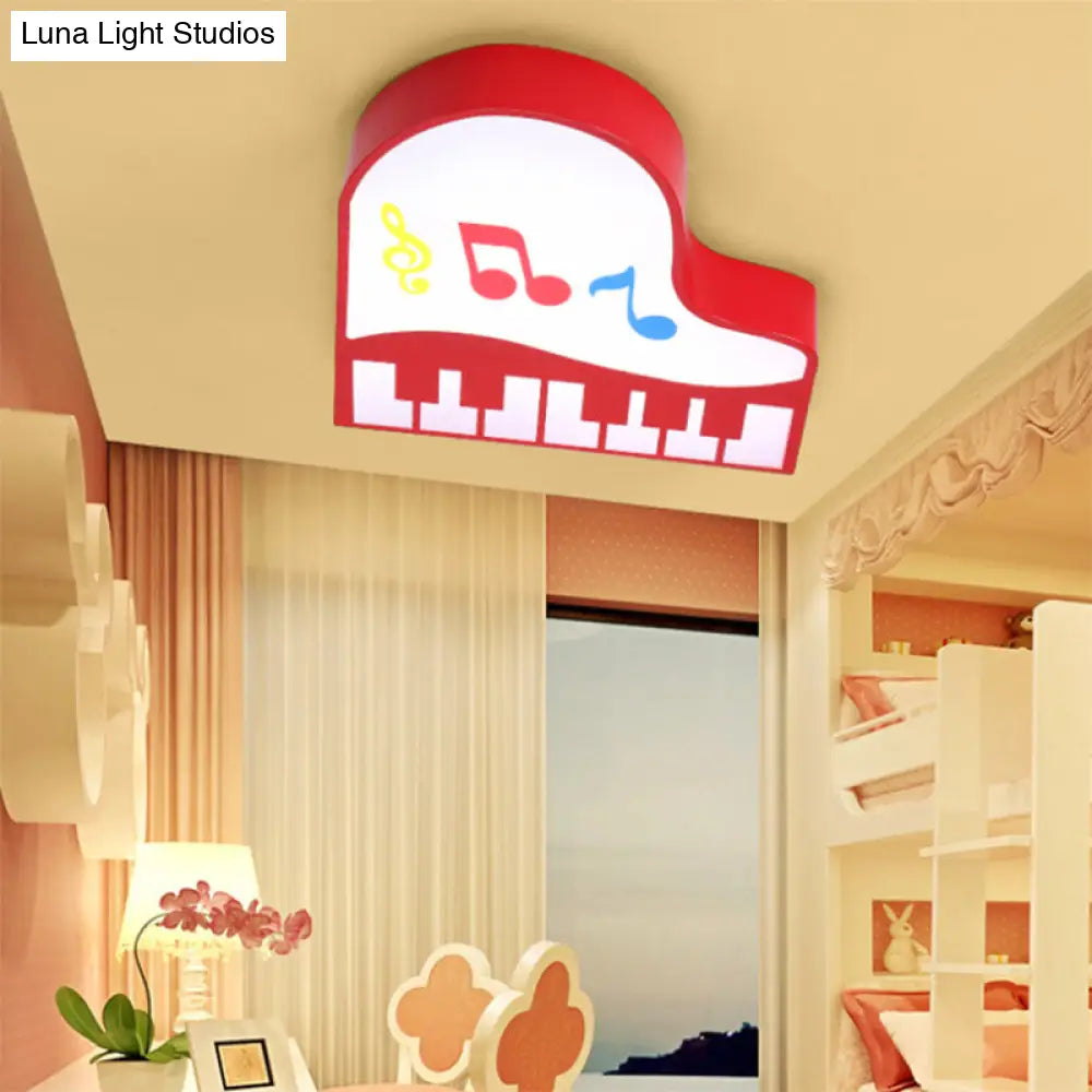 Led Cartoon Ceiling Light In Multiple Colors For Childrens Room - Warm/White Red / Warm