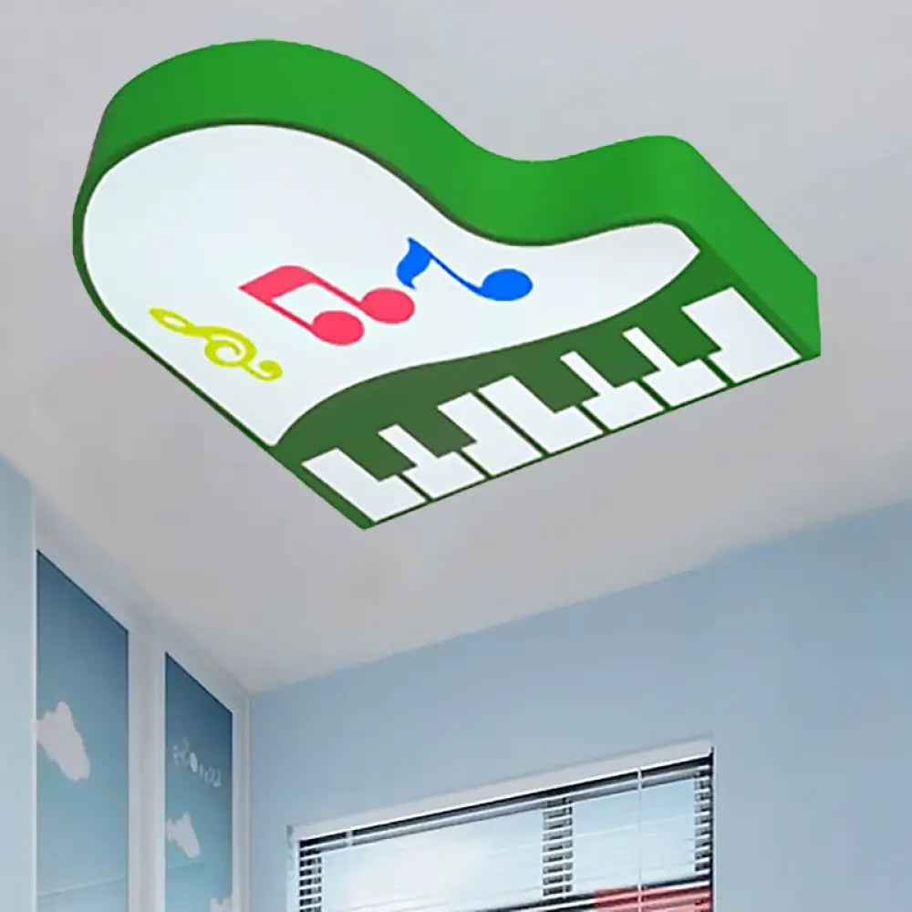 Led Cartoon Ceiling Light In Multiple Colors For Children’s Room - Warm/White Green / Warm