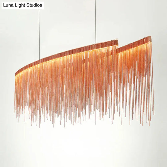 Modern Led Ceiling Chandelier Pendant With Aluminum Shade - Perfect For Living Room