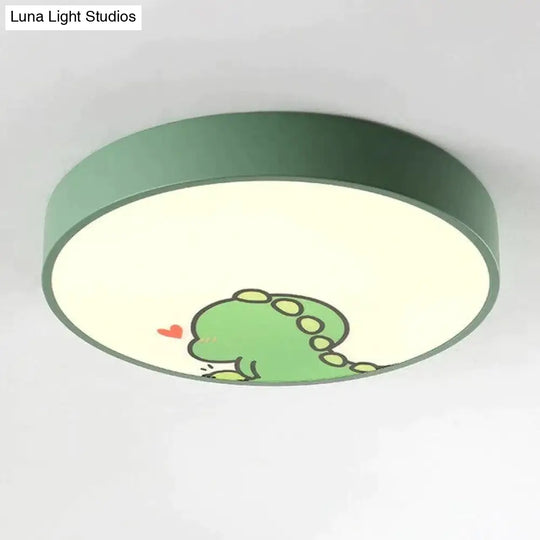 Led Ceiling Lamp Cartoon Kids Boy Girls Room Round Multicolor 18W Surface Mounted Lighting Fixtures