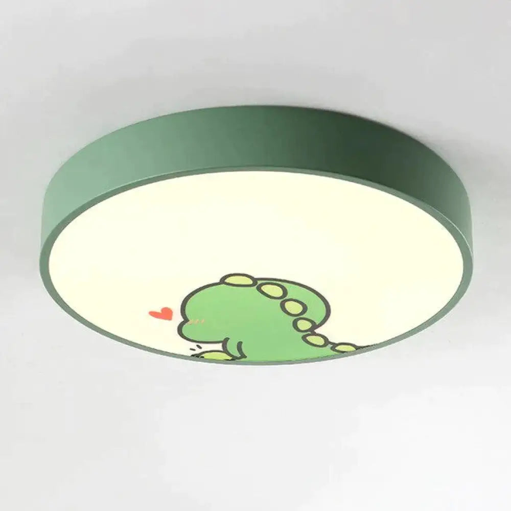 Led Ceiling Lamp Cartoon Kids Boy Girls’ Room Round Multicolor 18W Surface Mounted Lighting