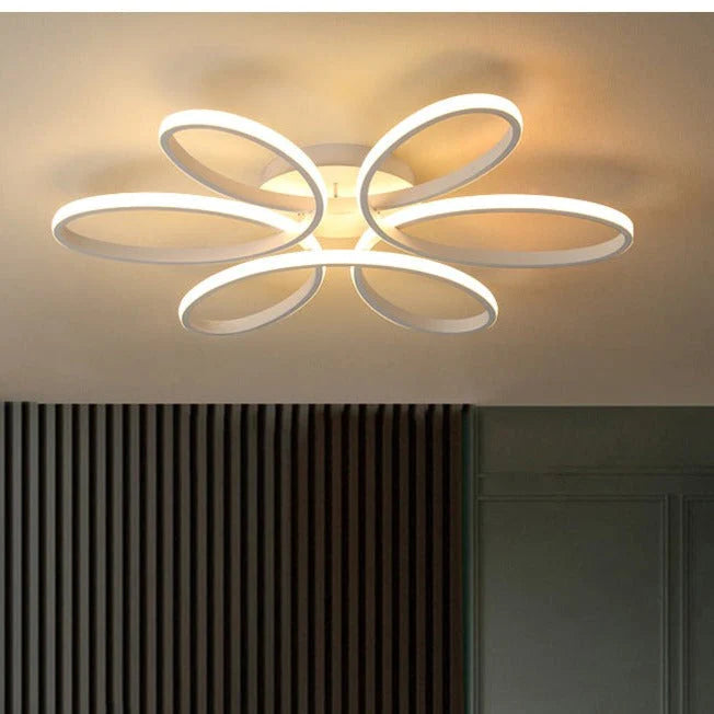 Led Ceiling Lamp Flower-Shaped Living Room Simple Study Hotel Light In The Bedroom