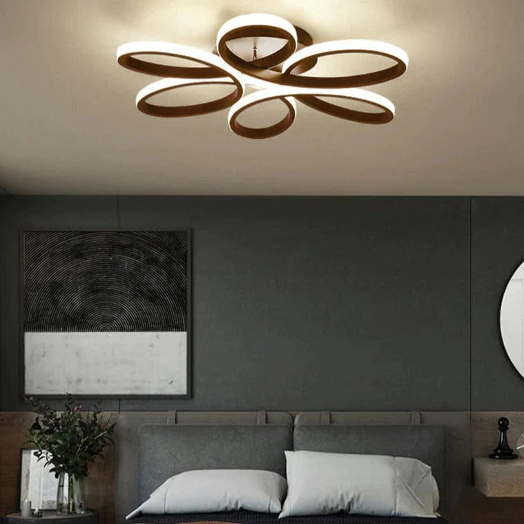 LED Ceiling Lamp Flower-shaped Living Room Lamp Simple Study Hotel Light In The Bedroom
