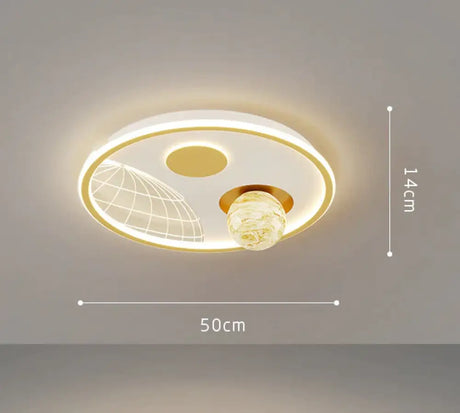 Led Ceiling Lamp Glass Living Room Dining Bedroom Modern Simple