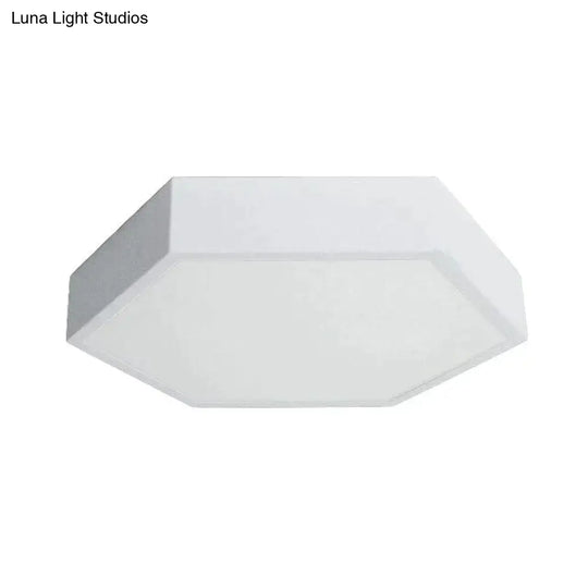 Led Ceiling Lamp Macaron 7 Color 15W Hexagon Surface Mounted Living Room Study Bedroom Nordic Light