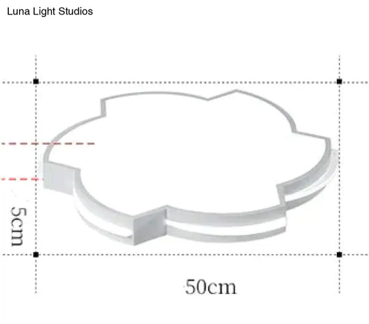 Led Ceiling Lamp Pattern Simple Modern Creative Bedroom