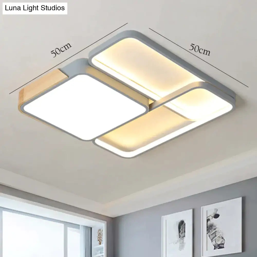 Led Ceiling Lamp Rectangular Light In The Bedroom Decoration Living Room