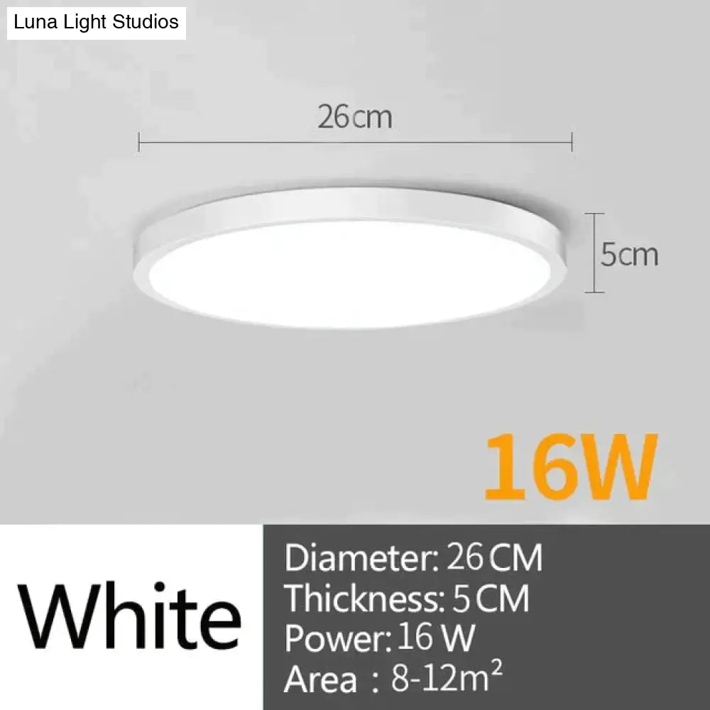 Led Ceiling Lamp Round Led Light 15W 20W 30W 50W Kitchen Luminaria Room Lights Modern Fixture